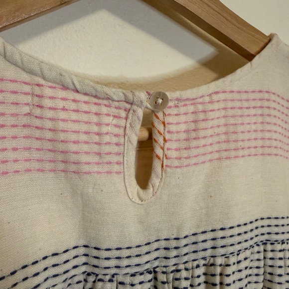 THML Cream Stripe Shift Dress With Tassels - Picture 9 of 11